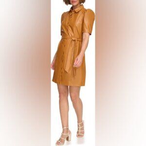 NWT DKNY Faux leather Dress